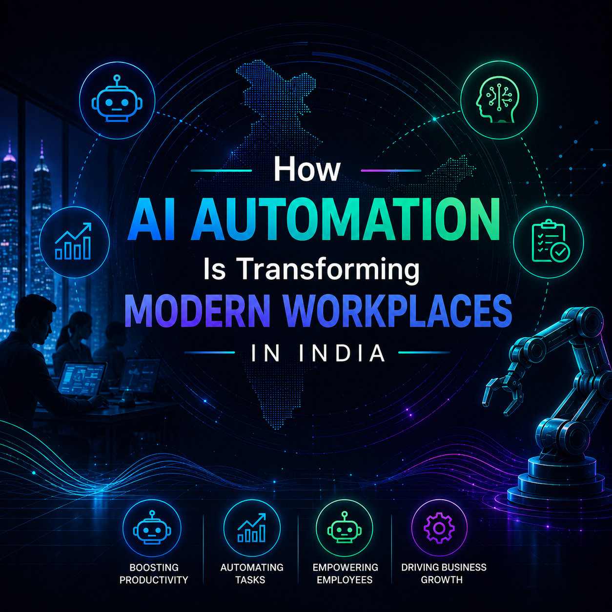 How AI Automation Is Transforming Modern Workplaces in India(2026)
