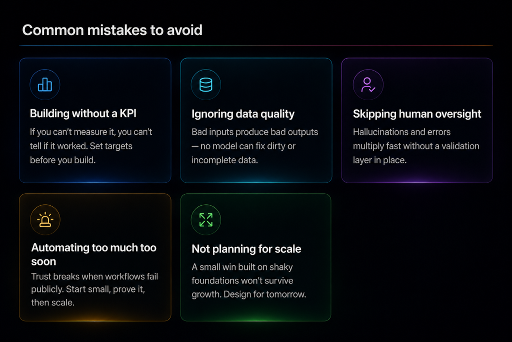 Common Mistakes to Avoid with AI Automation