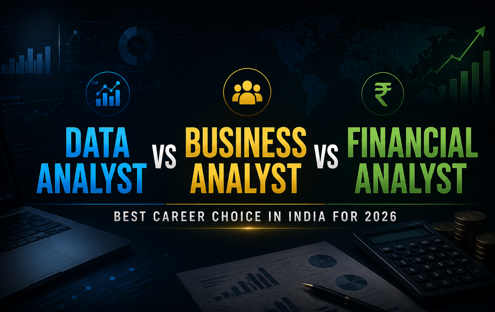 Data Analyst vs Business Analyst vs Financial Analyst: Best Career Choice in India for 2026