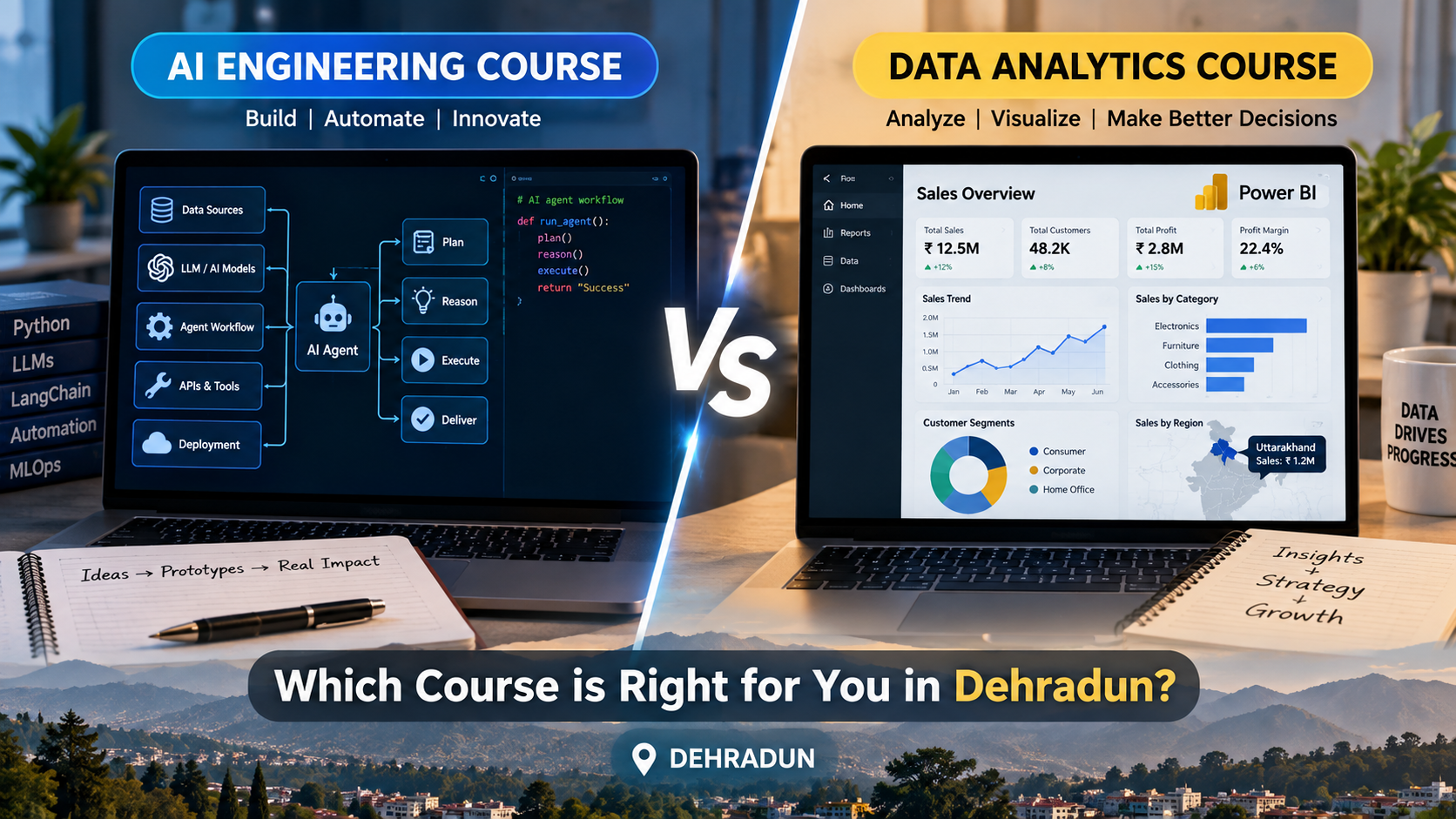 AI course vs Data Analytics Course in Dehradun