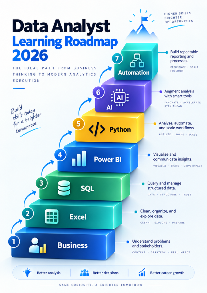 Data analyst learning roadmap 2026