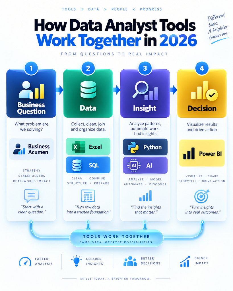How data analyst tools work together in 2026