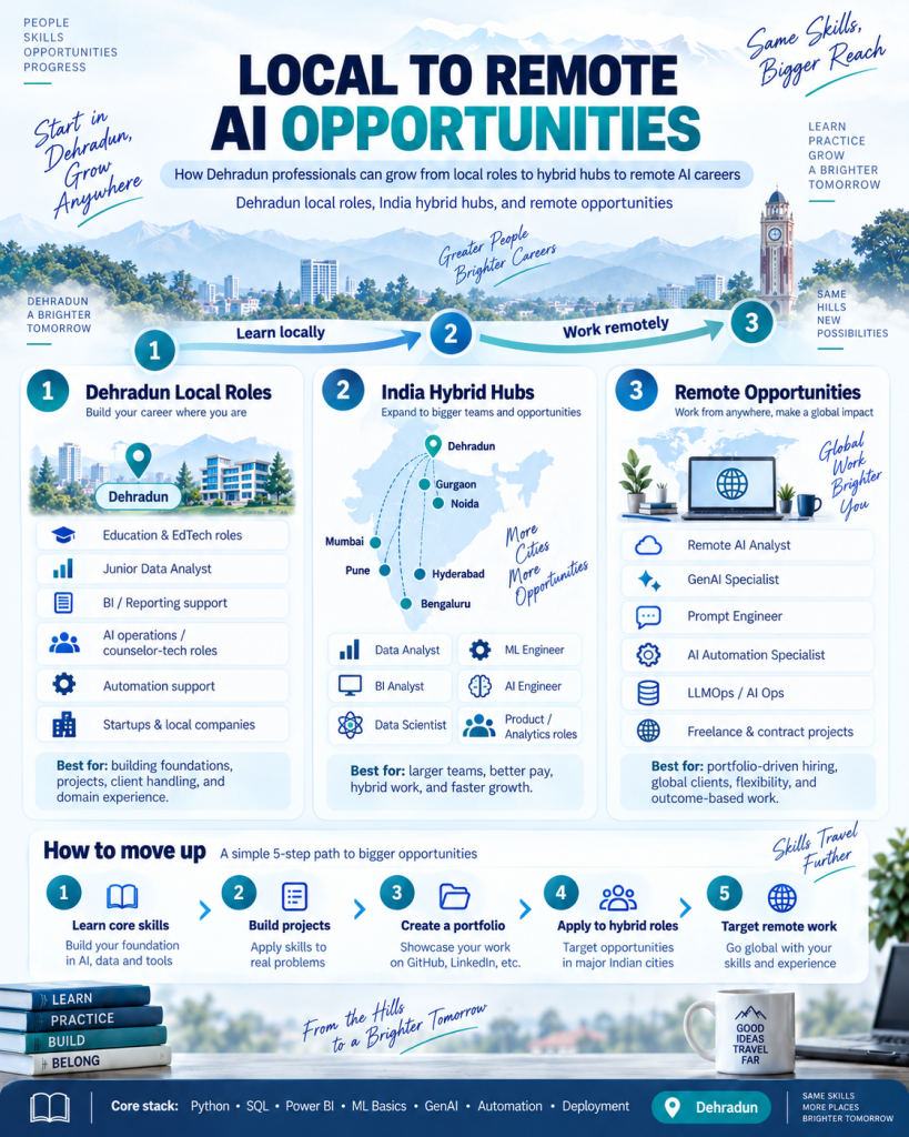 Remote AI job opportunities for Dehradun professionals
