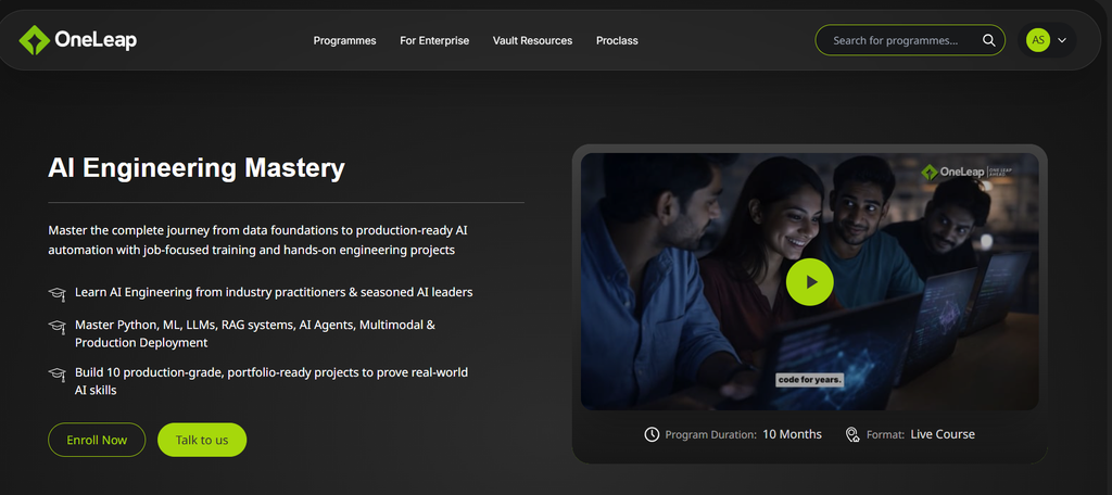 https://theoneleap.com/programmes/ai-engineering-mastery
